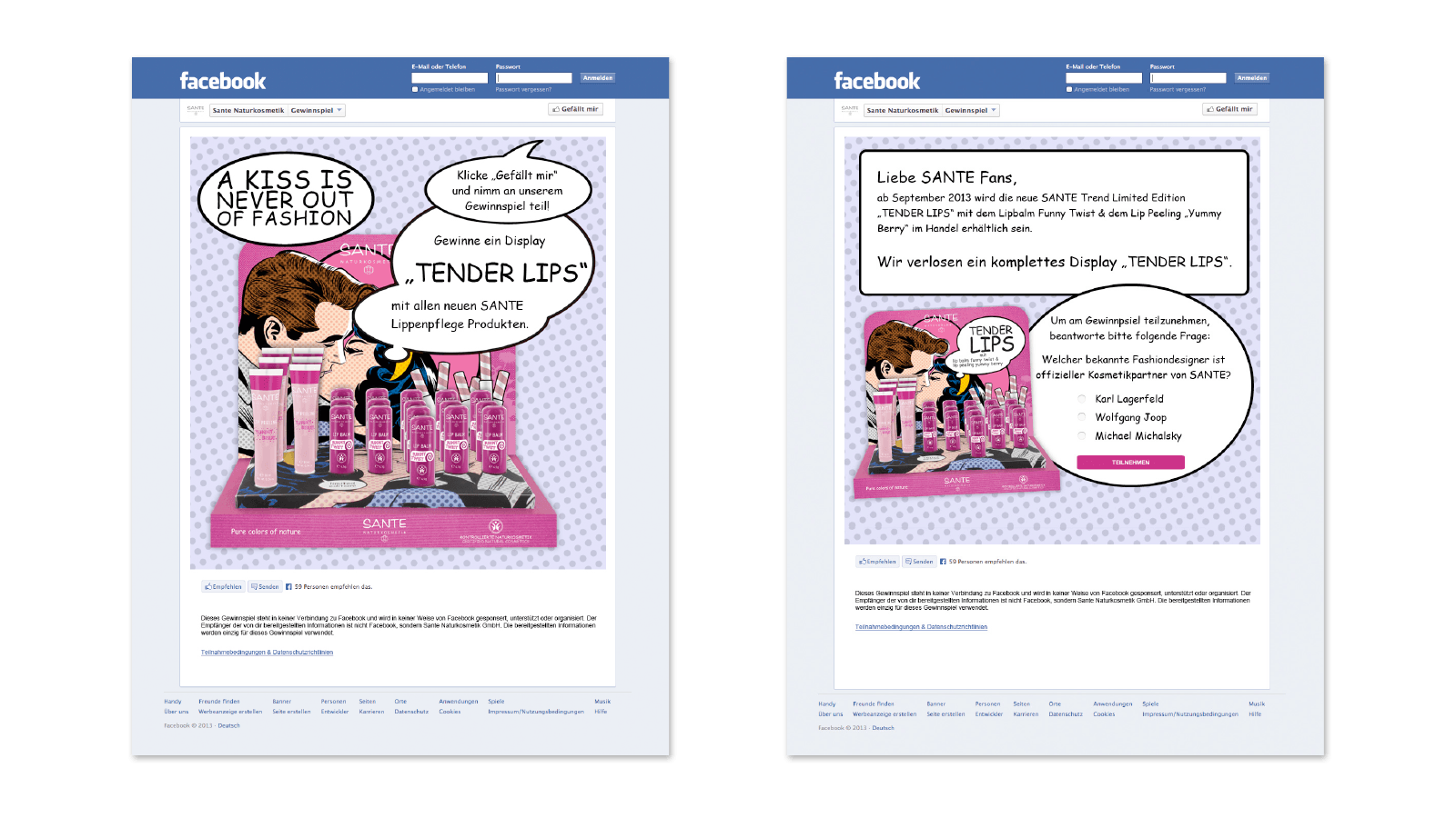 SANTE Facebook-Aktion