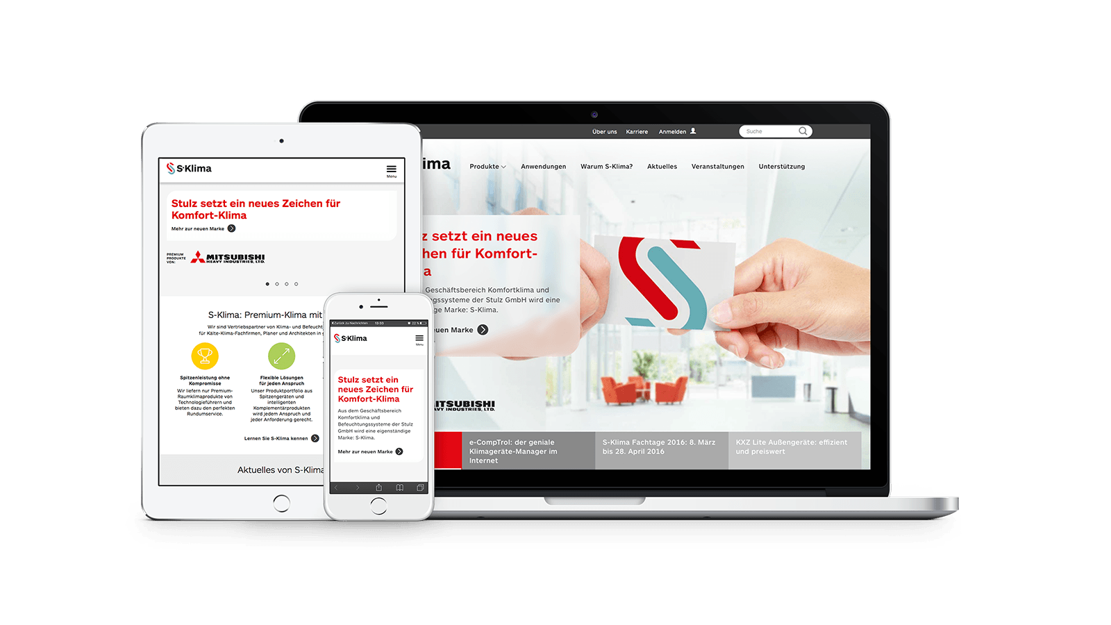 Umsetzung der Website