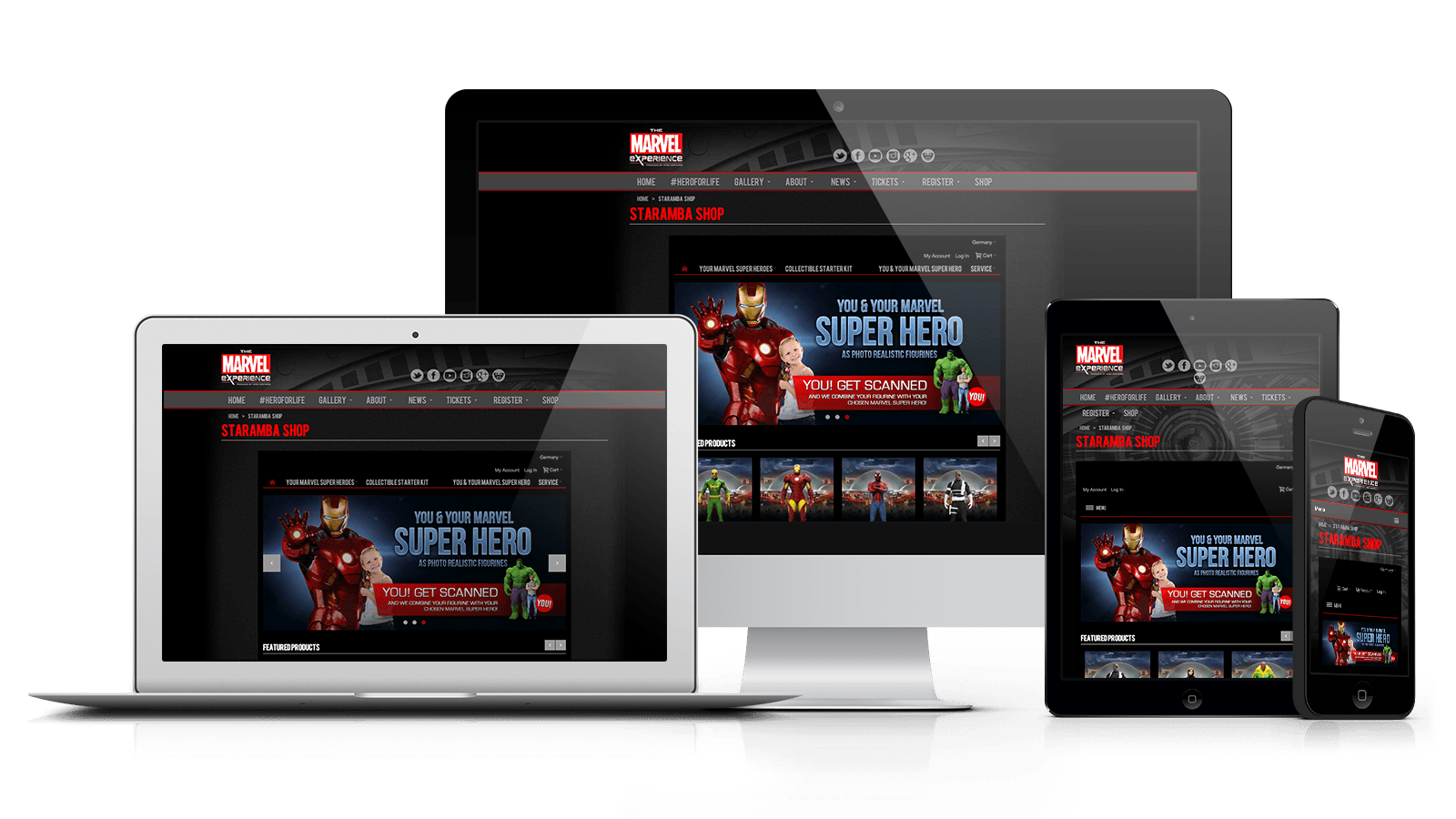 Staramba Marvel-Shop-Implementierung